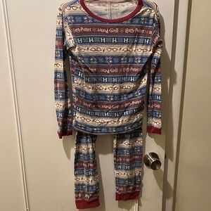 Harry Potter Pajama Set - Blue, Red, and Cream